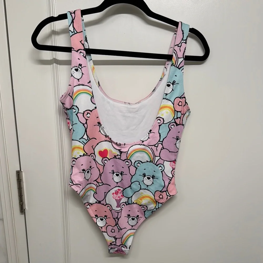Care Bears Pink and Blue Bodysuit / Bathing Suit Adult - Picture 2 of 3